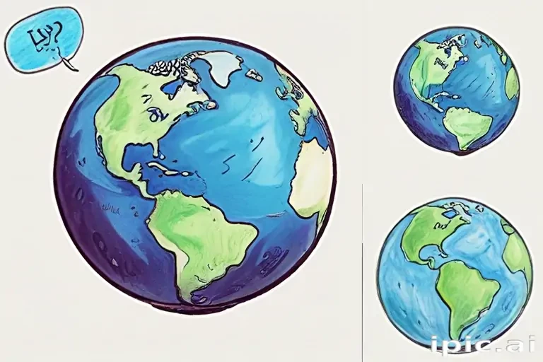 earth cartoon drawing