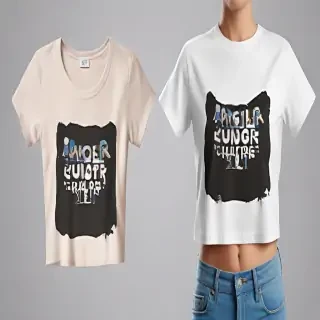 crop top shirt mockup