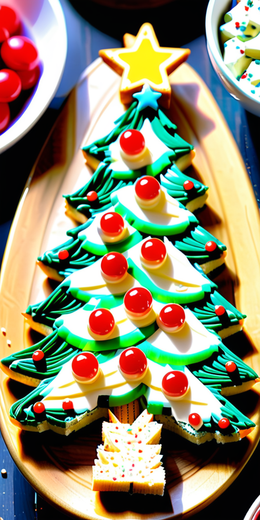 christmas tree dip with cream cheese