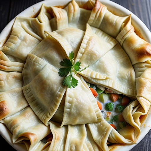 chicken pot pie filo pastry