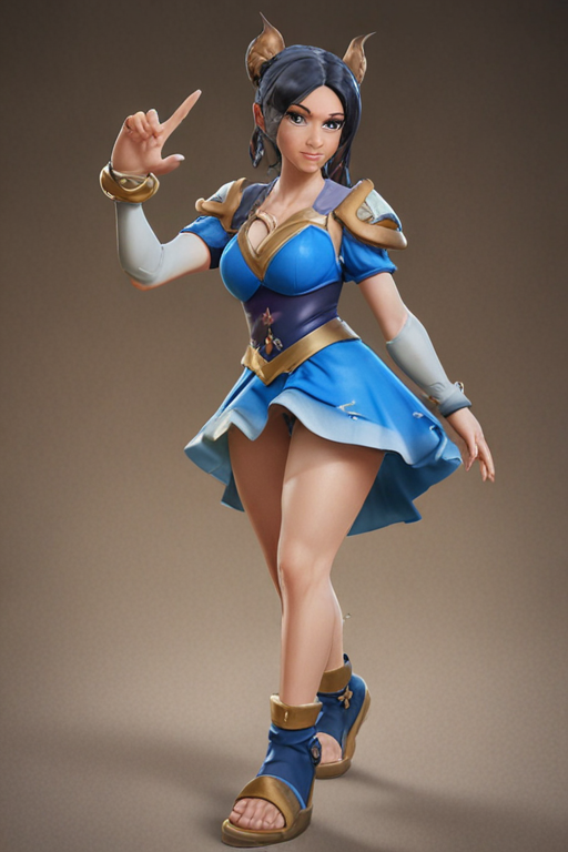 4k photo of the archer queen from the game "clash royale" pointing the soles of her bare feet at the camera