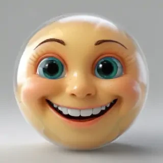 transparent happy face