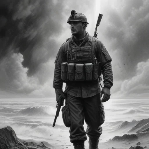 military drawing