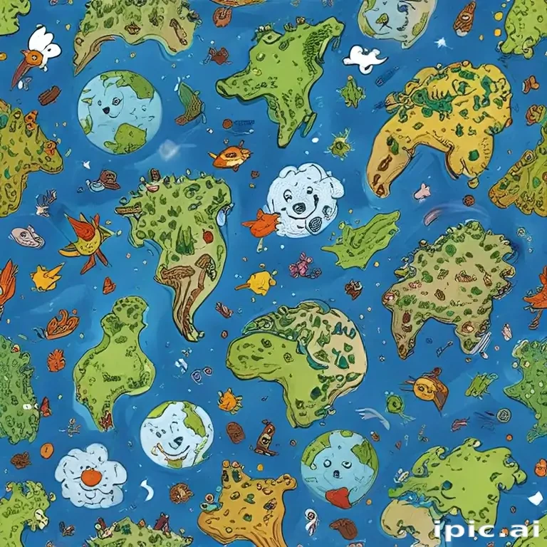 cartoon picture of planet earth
