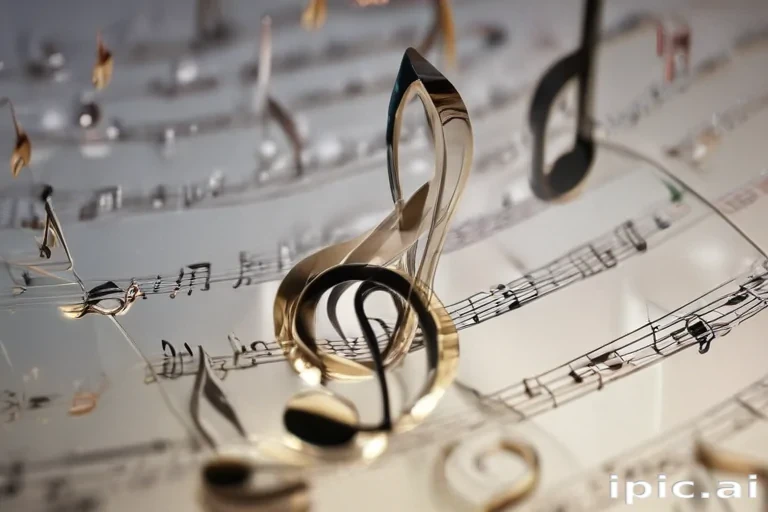 transparent music notes