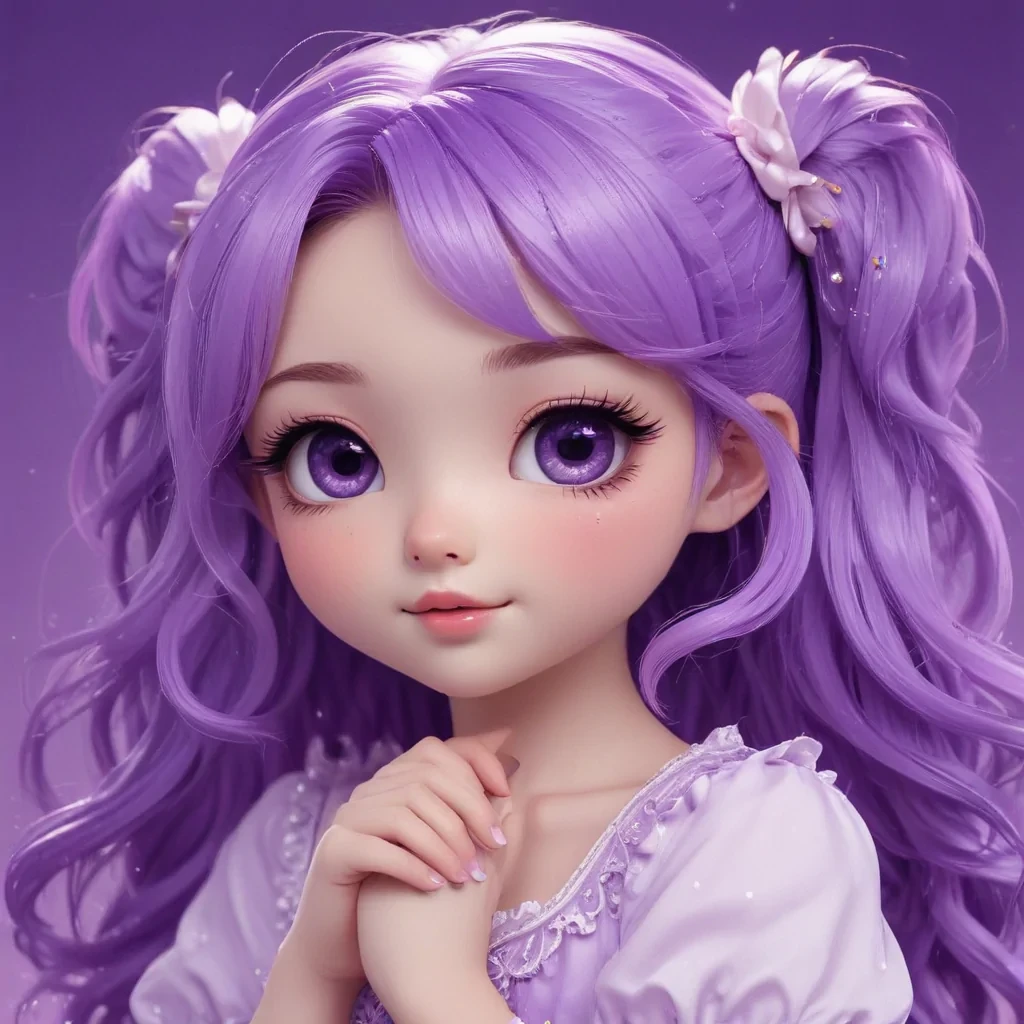 kawaii cute purple wallpaper