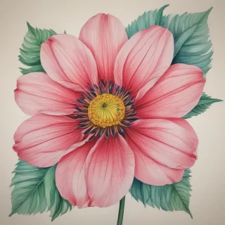 flower color drawings