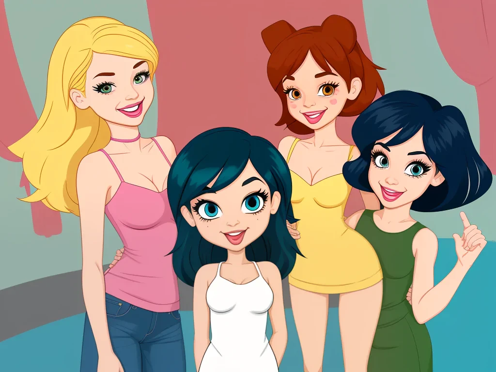 cartoon girs