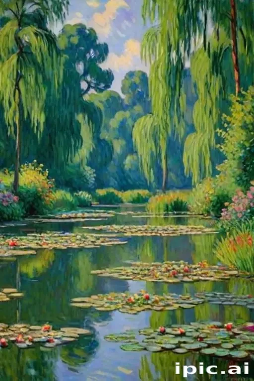 monet painting wallpaper