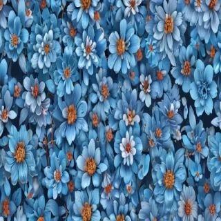 blue floral background