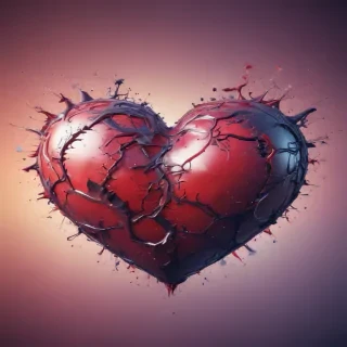 blurry heart wallpaper