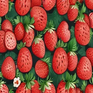 cute strawberry background