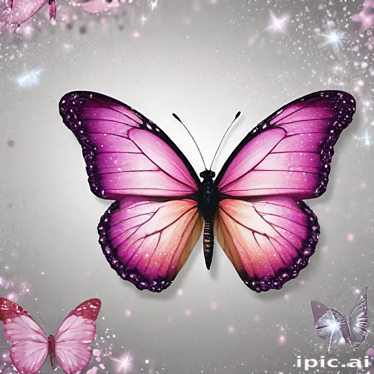 glitter butterfly wallpaper