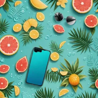 summer phone background