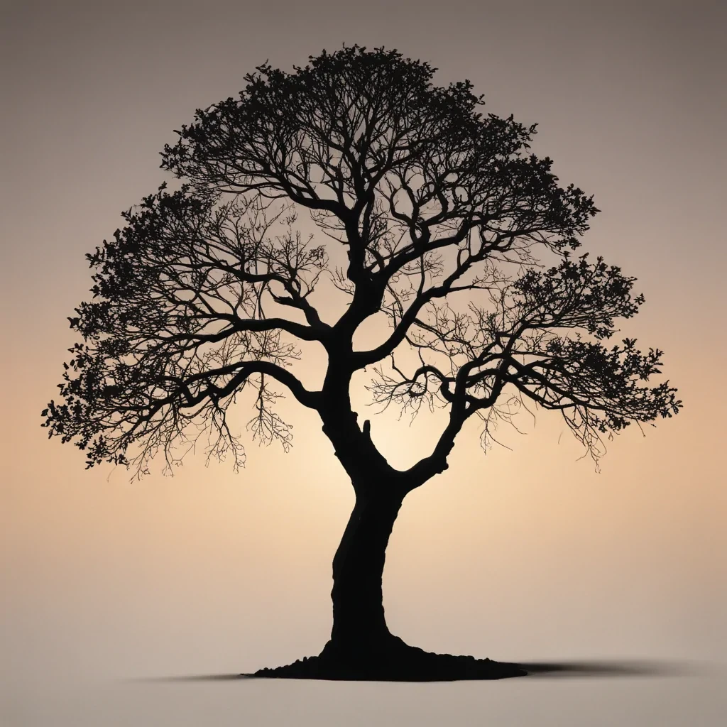 silhouette tree png
