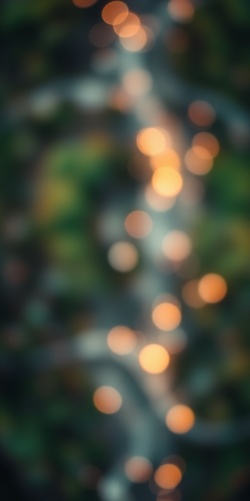 Create an ethereal abstract image with a soft focus, using a Canon EOS R5, 50mm lens, aperture f/1.8, shutter speed 1/250s, ISO 100, overhead view, with a dreamy bokeh effect and high dynamic range.
