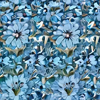 blue flowers background
