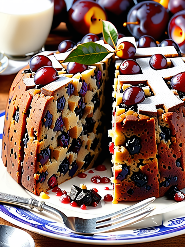 traditional plum pudding topping crossword