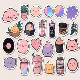 aesthetic printable stickers