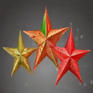christmas stars clipart