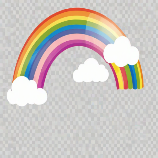 transparent background rainbow clipart