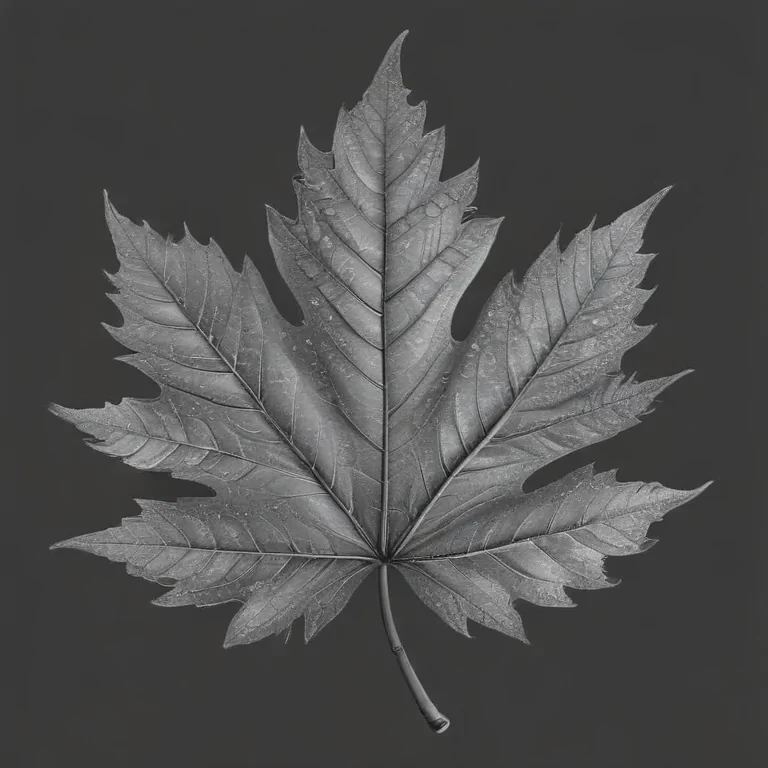 leaf clip art black and white