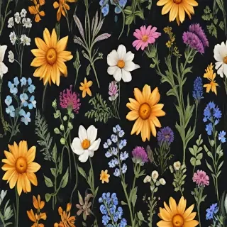 wildflowers transparent background