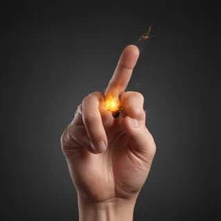 point finger png