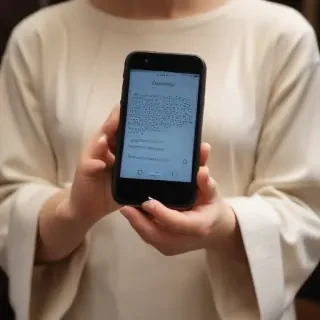 holding a phone
