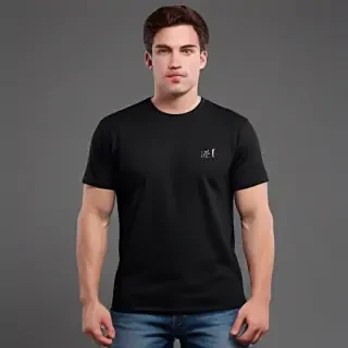 black shirt mockup