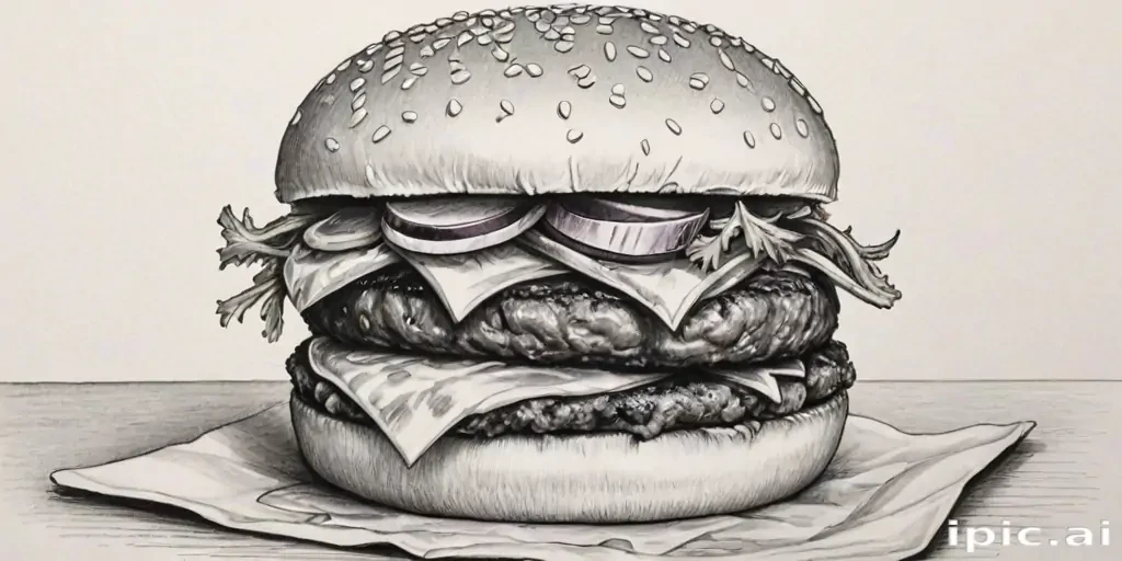 hamburger drawing