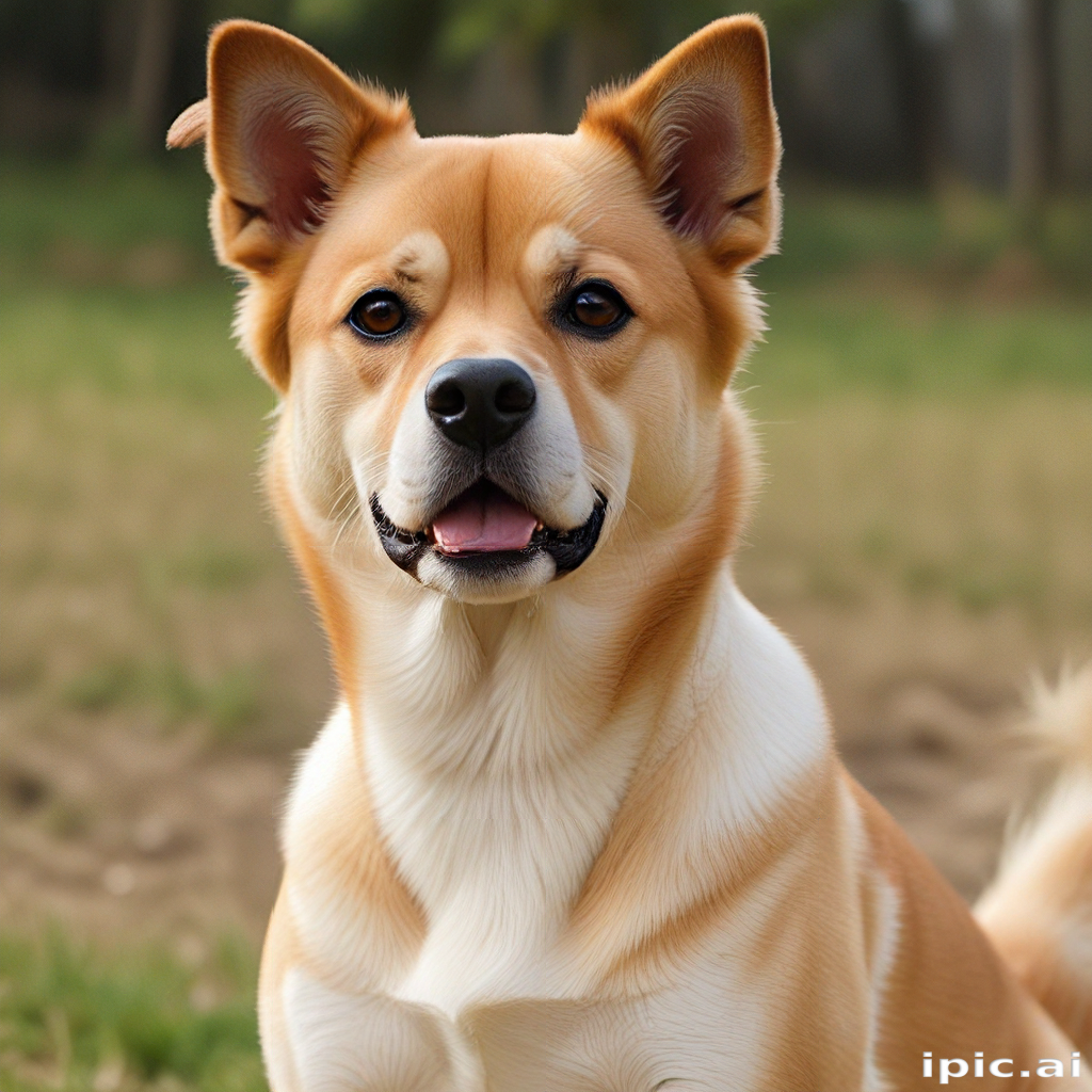 A Happy and Playful Dog Enjoying a Sunny Day Outdoors in Nature.