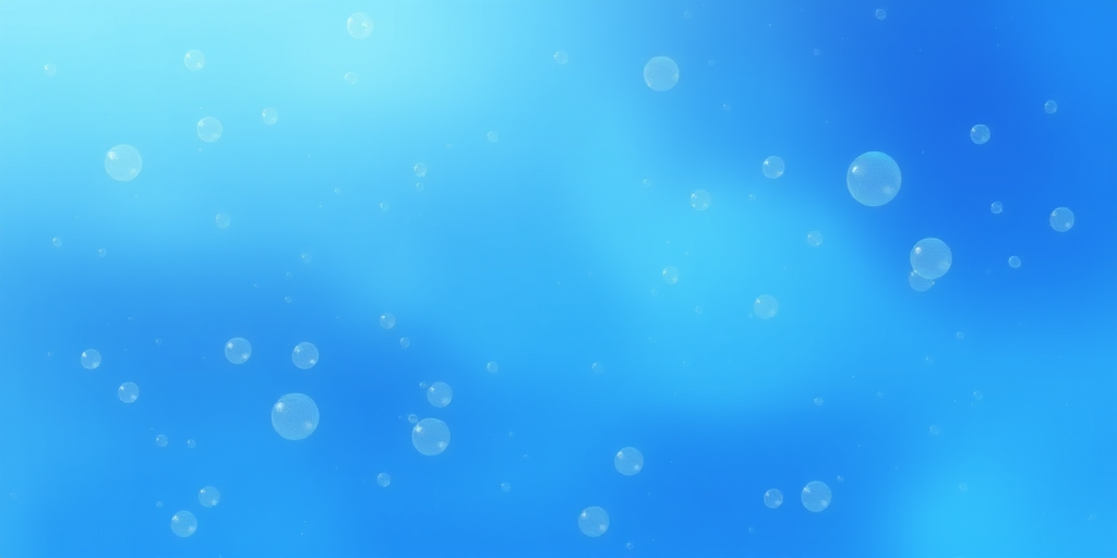 create a smooth texture background in various shades of blue with soft, transparent bubbles scattered throughout