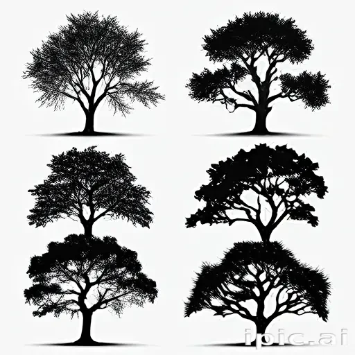 trees silhouette png