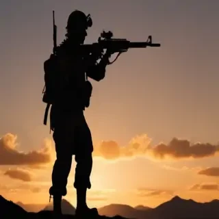 soldier silhouette png