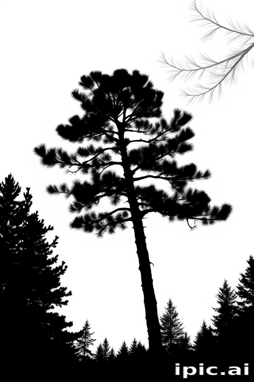 pine tree silhouette png