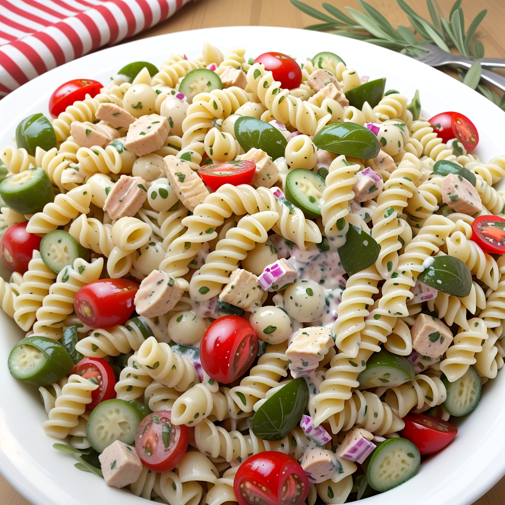 pasta salad with olive garden dressing