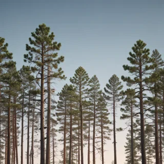 pine trees transparent background