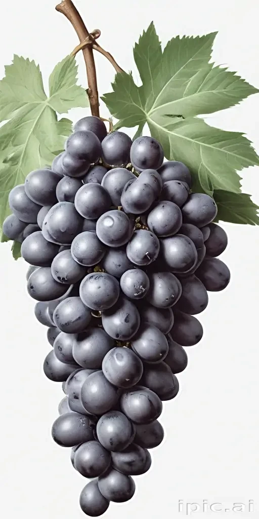 grapes clipart black and white