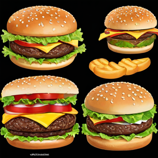 burger clipart black and white