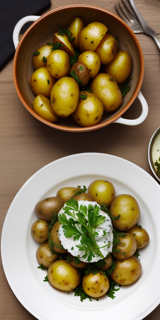 herb in many potato dishes