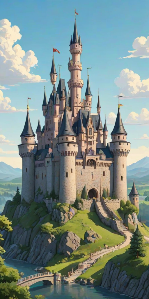 cartoon of castle