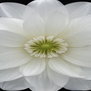 transparent white flower