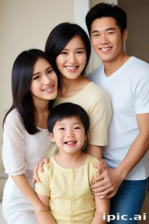 free use asian family