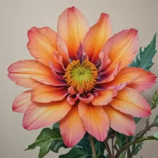 flower drawings with color