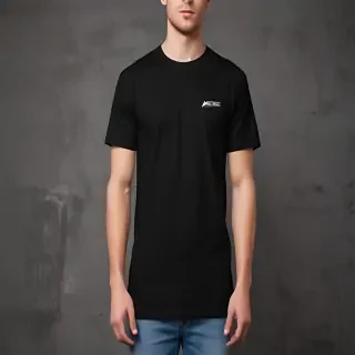 black tee mockup