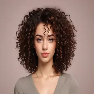 curly hair png