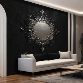 black sparkle wallpaper