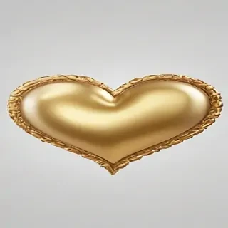 gold heart png