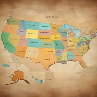 map of the usa states